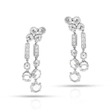 BVLGARI Diamond Rose Cut Dangling Earrings, 18k