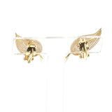 Tiffany & Co. Ruby and Diamond Leaf Earrings, 14k