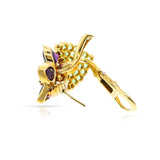 Tiffany & Co. Floral Amethyst and Tsavorite Earrings