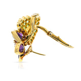 Tiffany & Co. Floral Amethyst and Tsavorite Earrings