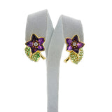 Tiffany & Co. Floral Amethyst and Tsavorite Earrings