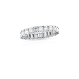 Emerald-Cut 4.6 ct. Diamond Eternity Band, 18k White Gold