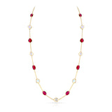 Rainbow Moonstone and Pink Tourmaline, 18K