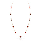 Kite-Shape Garnet Necklace, 18k