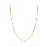 Diamond Rose Cut Drops Necklace, 18k