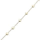 Round Moonstone Cabochon Bracelet, 18K