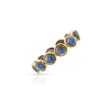 Labradorite Cabochon Eternity Band, 14k