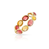 Tourmaline and Citrine Eternity Band, 14k