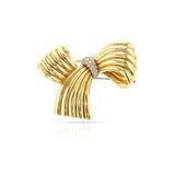 Van Cleef & Arpels France Diamond Bow Clip-Brooch, 18k