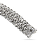 Van Cleef & Arpels Pery et Fils Three Line Diamond Necklace, 18k