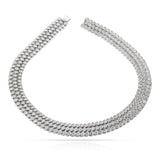 Van Cleef & Arpels Pery et Fils Three Line Diamond Necklace, 18k