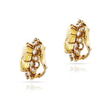 Van Cleef & Arpels 1970s No Heat Ceylon Yellow Sapphire and Diamond Necklace and Earring Set