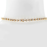 Van Cleef & Arpels Natural Diamond 18K Yellow Gold Necklace and Earring Set