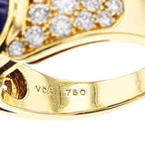 Van Cleef & Arpels Sapphire Cabochon and Diamond Ring, 18k