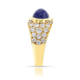 Van Cleef & Arpels Sapphire Cabochon and Diamond Ring, 18k