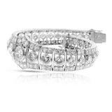 Mid-Century Old-European Cut Diamond Platinum Bracelet