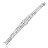 Mid-Century Old-European Cut Diamond Platinum Bracelet