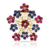 1940s Van Cleef & Arpels Hawaiian Snowflake Brooch, 18k