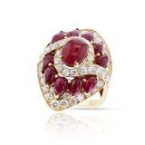 BVLGARI Ruby and Diamond Cocktail Ring, 18k