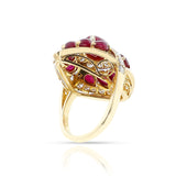 BVLGARI Ruby and Diamond Cocktail Ring, 18k