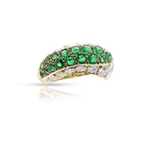 Van Cleef & Arpels Emerald and Diamond Ring, 18k