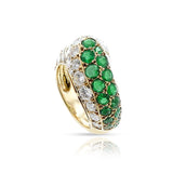 Van Cleef & Arpels Emerald and Diamond Ring, 18k