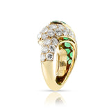 Van Cleef & Arpels Emerald and Diamond Ring, 18k