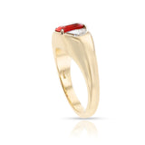 BVLGARI Emerald-Cut Ruby and Diamond Ring, 18k