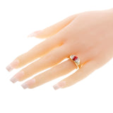 BVLGARI Emerald-Cut Ruby and Diamond Ring, 18k