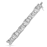 Vintage French 17 carats Diamond Bracelet, Platinum