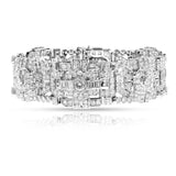 Vintage French 17 carats Diamond Bracelet, Platinum