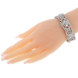Vintage French 17 carats Diamond Bracelet, Platinum