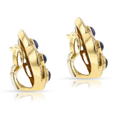 Van Cleef & Arpels Four Sapphire Cabochon and Diamond Earrings, 18k