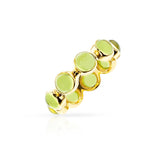 Peridot Gold Band, 18K