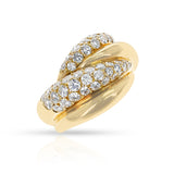 French Van Cleef & Arpels Gold and Diamond Cocktail Ring