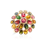 Tourmaline Umbrella Ring, 18K