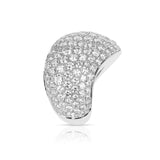 Cartier Swerve-Design 6.20 cts. D/E VVS1 Diamond Cocktail Ring, 18K White Gold