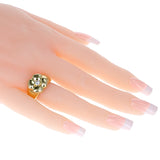 Van Cleef & Arpels Clover Ring with Round Diamond, 18K