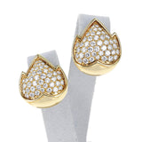 Van Cleef & Arpels Leaf Earrings with 5 cts. Diamonds, 18K