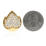 Van Cleef & Arpels Leaf Earrings with 5 cts. Diamonds, 18K