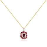 Unheated Burma Ruby Pigeon Blood Set with Ring, Pendant and Earrings, 18k
