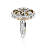Graff Diamond and Yellow Diamond 'Diamond on Diamond' White Gold Ring