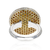 Graff Diamond and Yellow Diamond 'Diamond on Diamond' White Gold Ring