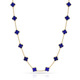 Van Cleef & Arpels 20 Motif Lapis Alhambra Necklace