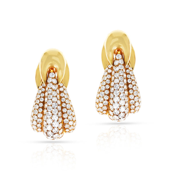 Van Cleef & Arpels Large Cocktail Diamond Earrings