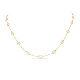 Large Diamond Slices Necklace, 18K