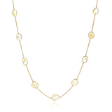 Large Diamond Slices Necklace, 18K