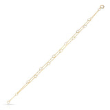 Double Line Diamond Slices Bracelet, 18K