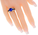 Van Cleef & Arpels Cushion-Cut Sapphire with Sapphire & Diamonds Engagement Ring