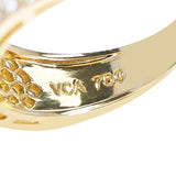 Van Cleef & Arpels Emerald Hearts with Round Diamonds Ring